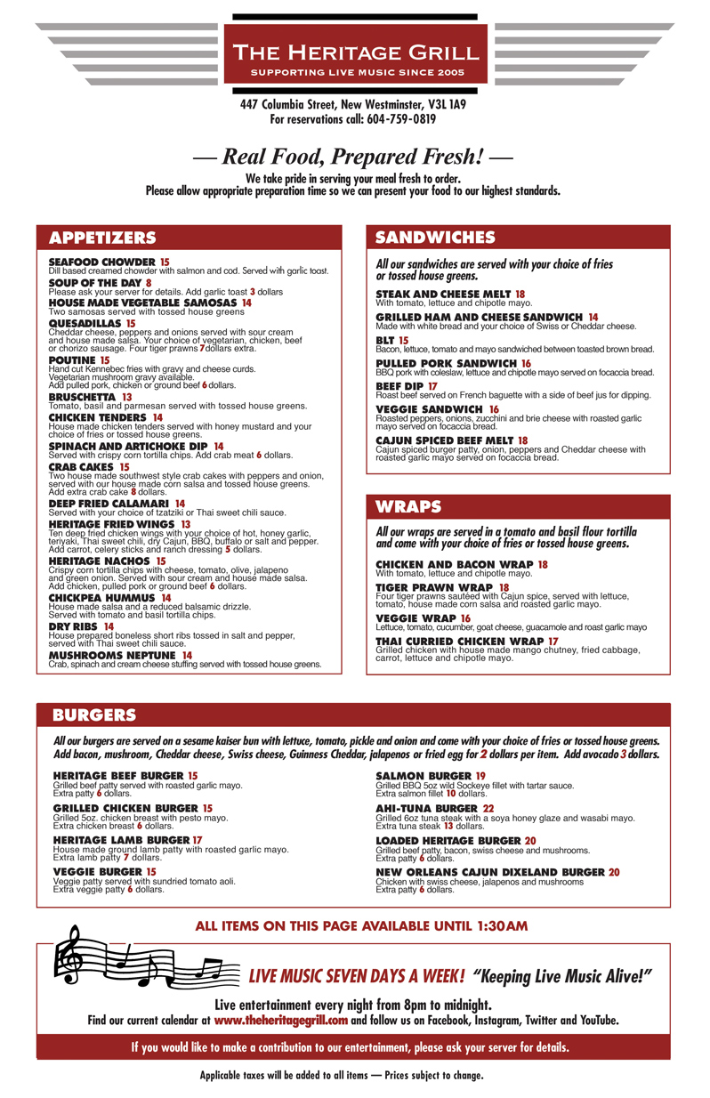 heritagemenu2018FinalFrontThe Heritage Grill